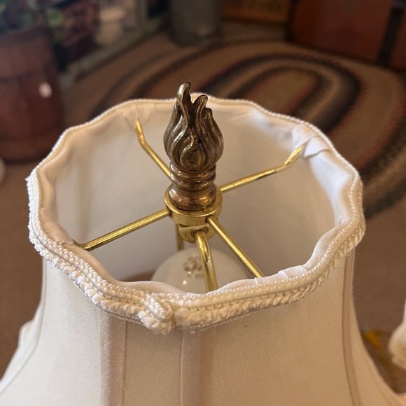 Vintage Pair of Hollywood Regency Brass Stiffel Table Lamps Stiffel? - Picture 6 of 9